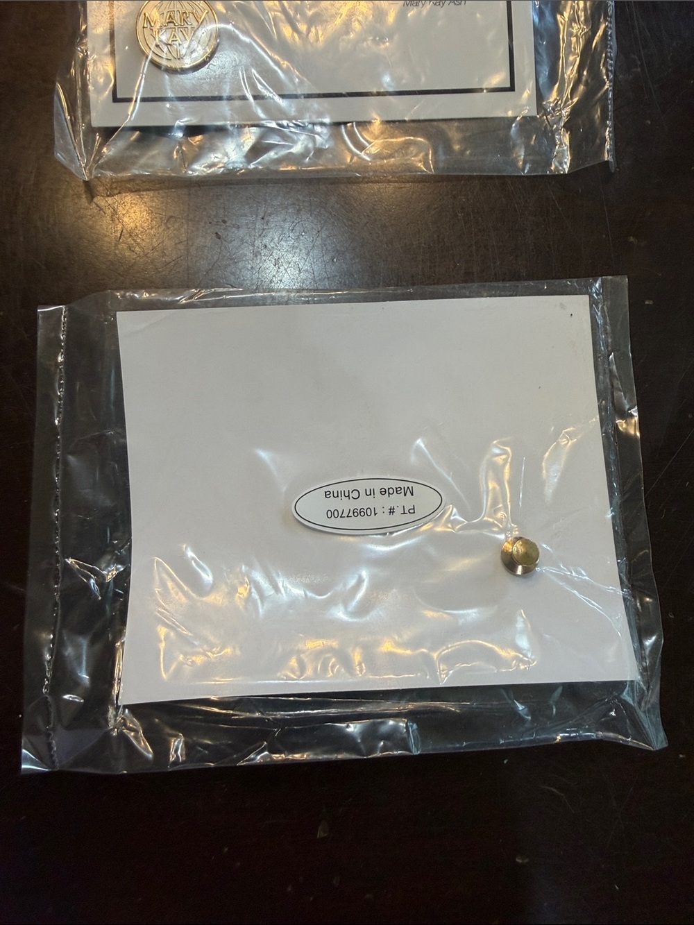 Mary Kay Gold & Silver Recognition Pins with Message Cards (set of 2) - Picture 3 of 4